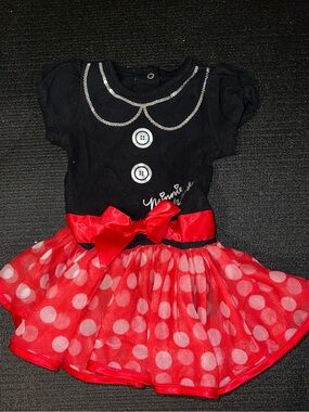Minnie-Inspired Red & Black Polka Dot Dress